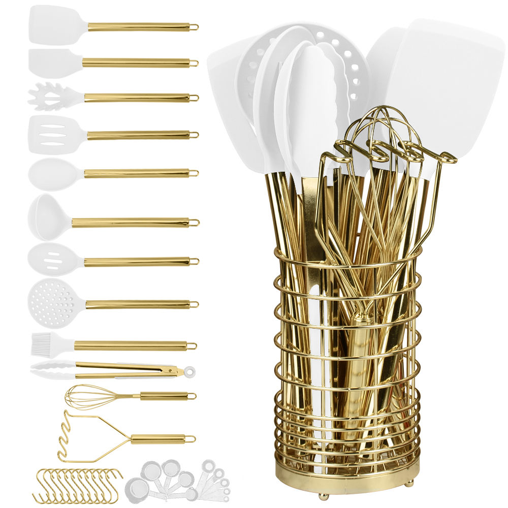 15-Piece Cooking Tool Set, Foo - Kitchen Gadgets Gold recension och pris