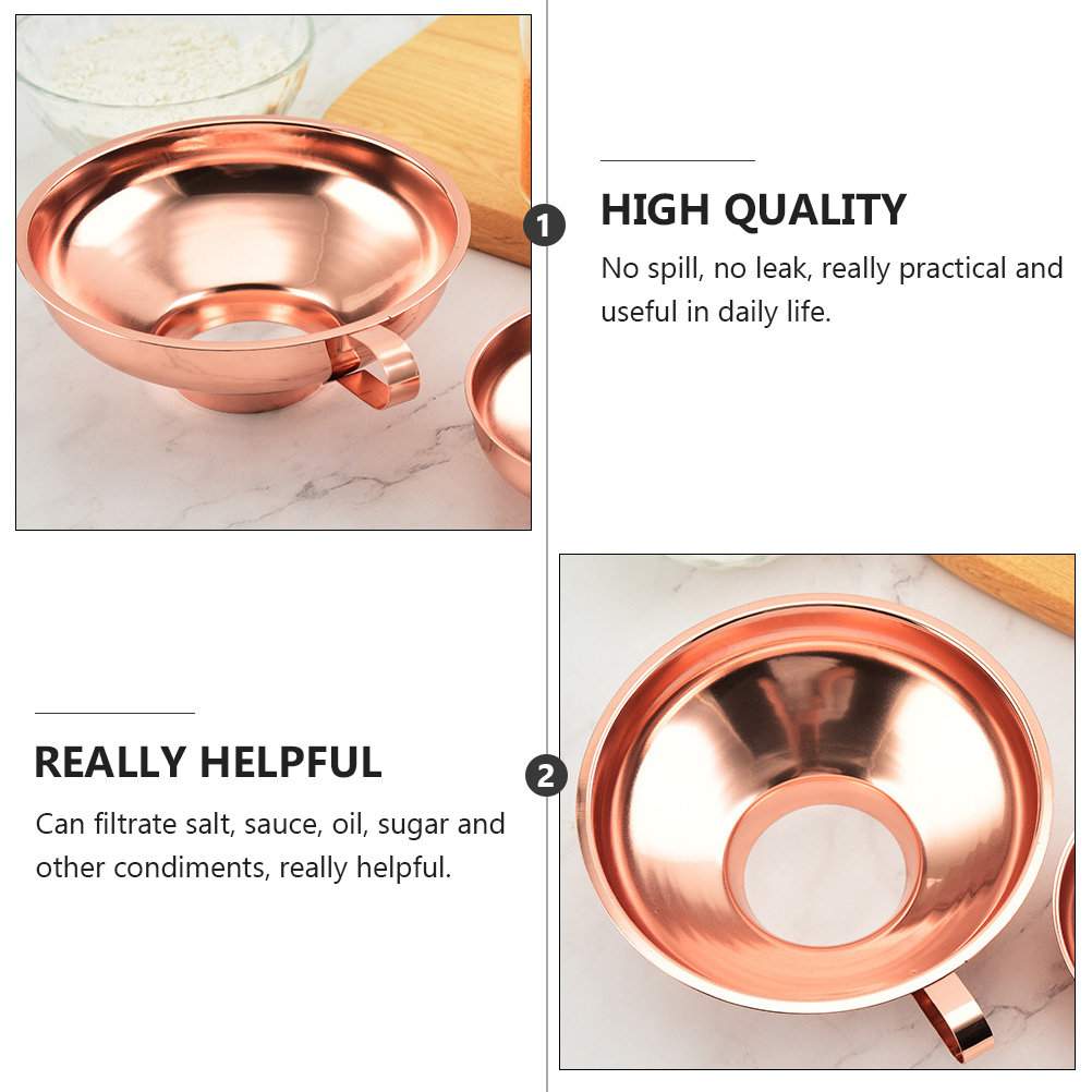 1Pcs Stainless Steel Funnel Ro - Kitchen Gadgets Gold recension och pris